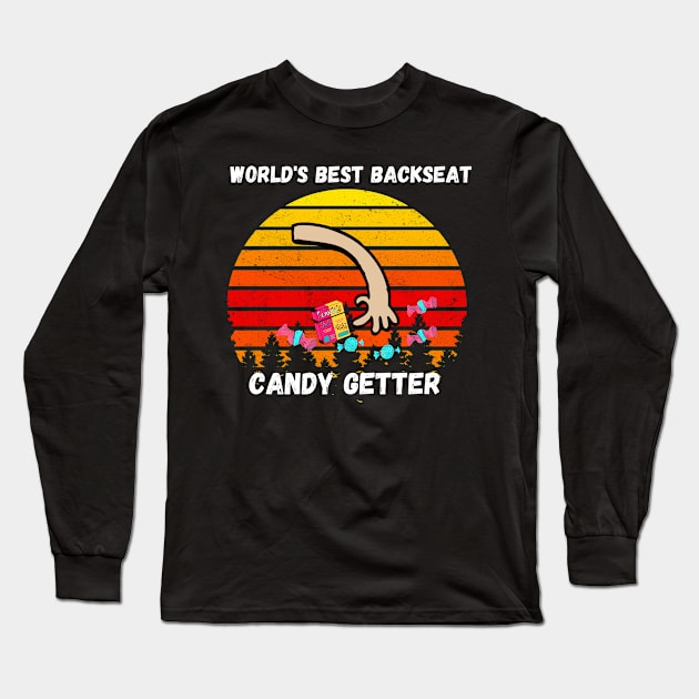 Best Dad in the World aka Backseat Candy Getter Long Sleeve T-Shirt by Bubbly Tea